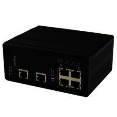 StarTech.com 6 Port Industrial Gigabit Ethernet Switch, 4 PoE+ Ports and Voltage Regulation StarTech.com 6 Port Industrial Gigabit Ethernet Switch, 4 PoE+ Ports and Voltage Regulation